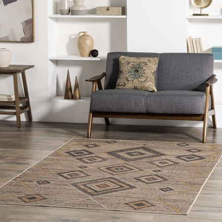 Nuloom Jonie Bohemian Easy-Jute Machine Washable Area Rug 4ft x 6ft BIWL08A-406